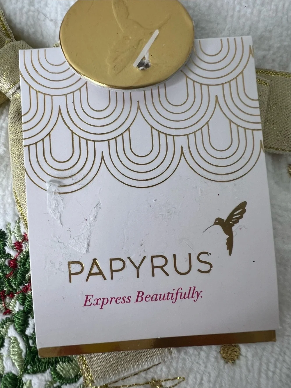 Brand New- Papyrus Christmas Tree Hand Towels - Set of 2